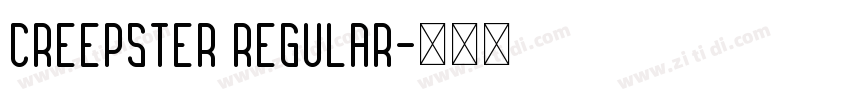 Creepster Regular字体转换